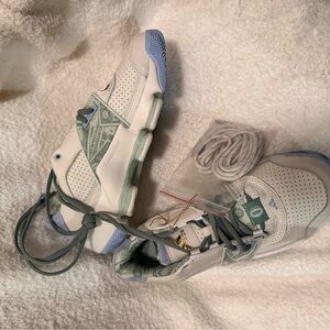 Adidas Cream and Green Damian Lillard x Adidas Gil Zero Restomod ZeroDollarBill